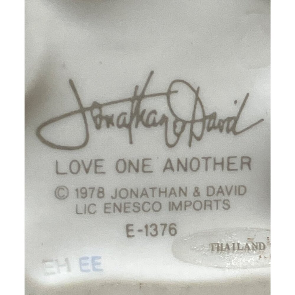 Precious Moments 1978 Jonathan & David Love One Another Figurine Enesco Imports - Picture 13 of 15